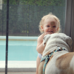 Friendship Between a Young Girl and a dog 2