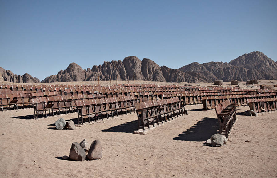 Abandoned Movie Theater in The Desert of Sinai