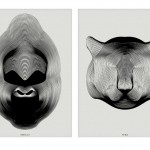 Animals Drawn with Moire Patterns1