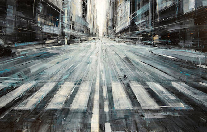 Blurred Cityscapes Paintings
