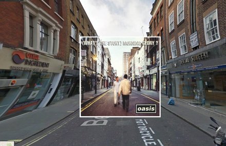 Classic Album Covers in Google Street