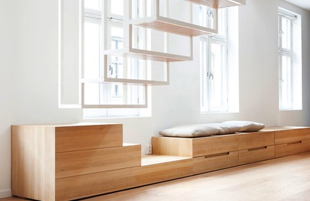 Suspended Staircase by Haptic Architects