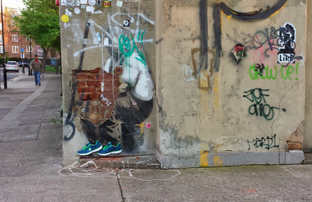 Banksy is wearing FILA