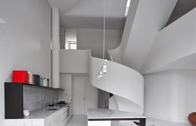 Butter Factory Transformed Into Sculptural Apartment