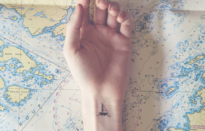 Tiny Tattoos With Parallel Backgrounds