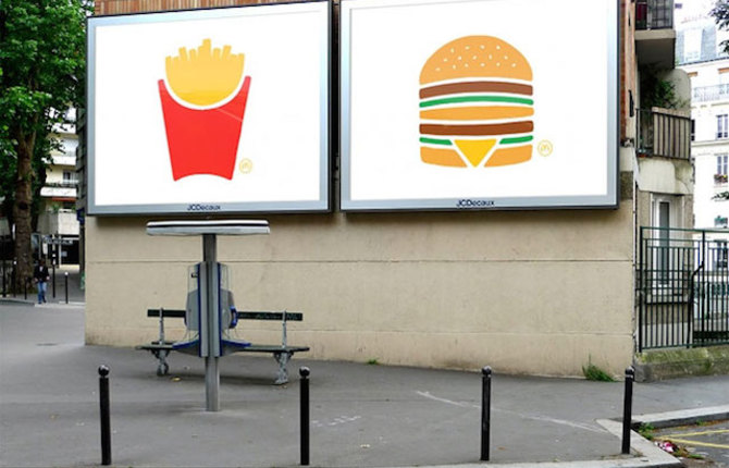 McDonalds Minimalist Posters Campaign