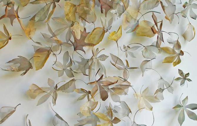 Metal Leaf and Seed Installations