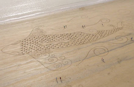 Sand Art for the new Parrot Drone.