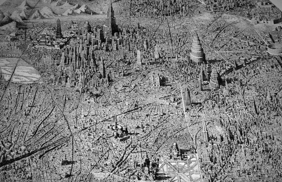 Infinite Cityscapes Drawings