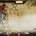 Yusuke Asai painting in Niranjana School6