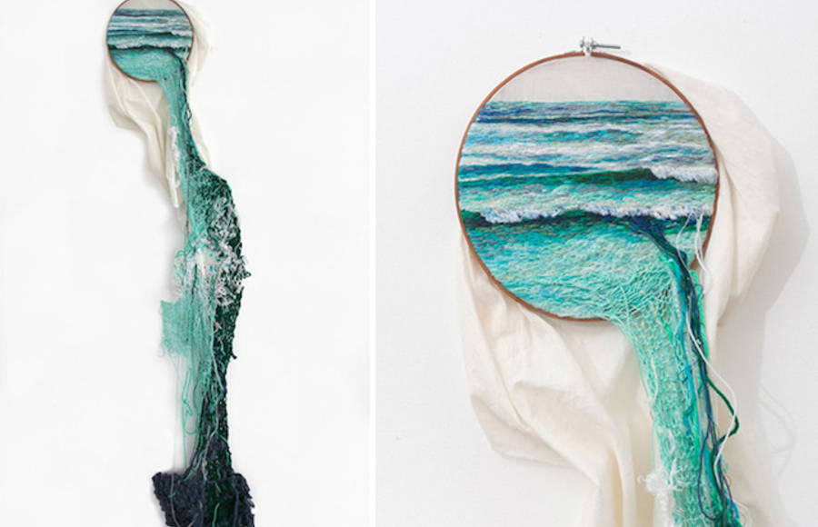 Embroidered Landscapes And Plants