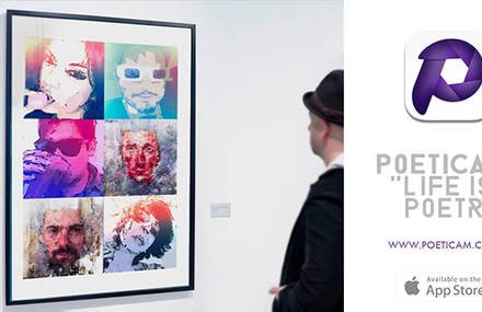 PoetiCam, the generative portrait application