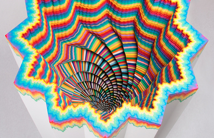 Hypnotic 3D Paper Cut