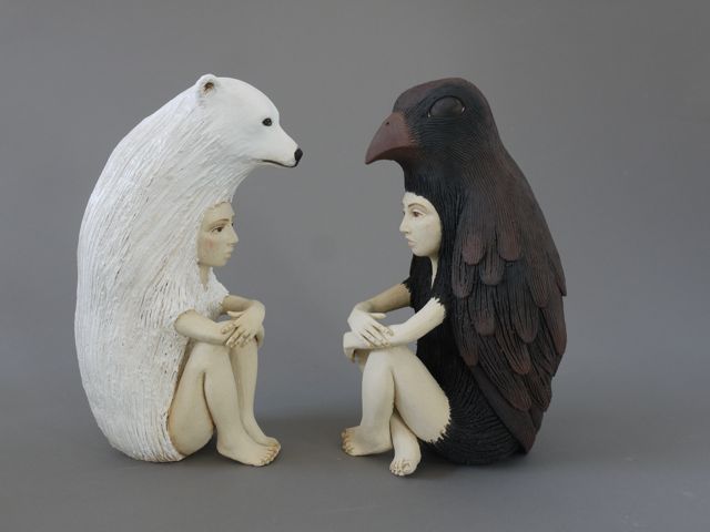 Crystal Morey unique Ceramic Sculptures #artpeople