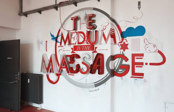 The Medium is The Massage Installation