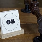 Type Letterpress Desk Calendar by iSkelter4