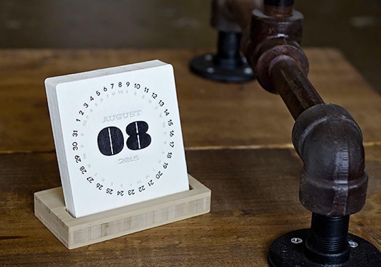 Type Letterpress Desk Calendar By Iskelter4 Fubiz Media