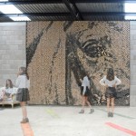 Horse Face made from 10800 Wooden Cubes5