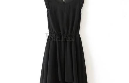Black satin fair maiden Modern Dress