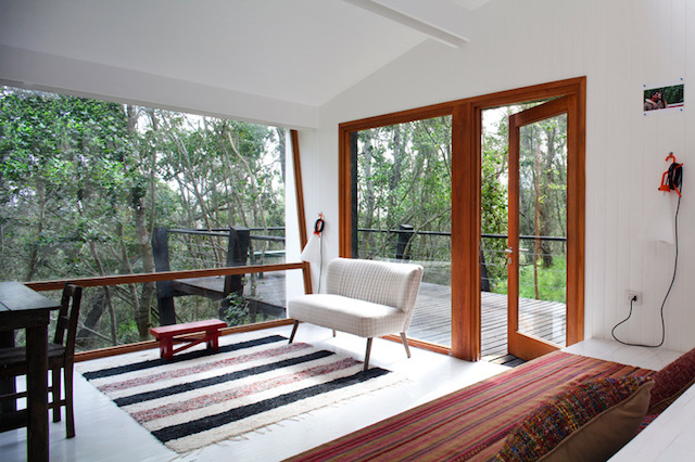 intérieur cabane forêt 