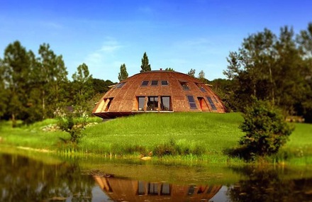 Wooden Dome Home by Patrick Marsilli
