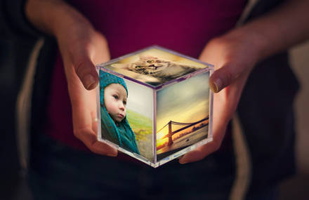 Cubee: The Illuminating Instagram Photo Cube