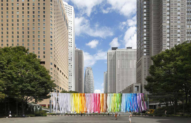 100 colors in Shinjuku Central Park