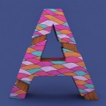 3D Patterned Alphabet-A