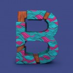 3D Patterned Alphabet-B