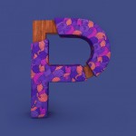 3D Patterned Alphabet-P