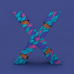 3D Patterned Alphabet-X