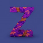 3D Patterned Alphabet-Z