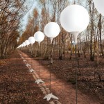Berlin Wall rebuilt in Glowing Orbs_1