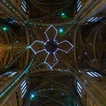 Laser Constellation On A Church's Ceiling-0