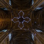 Laser Constellation On A Church's Ceiling-1