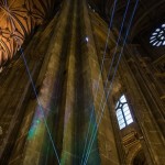Laser Constellation On A Church's Ceiling-3