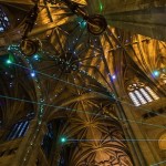 Laser Constellation On A Church's Ceiling-6