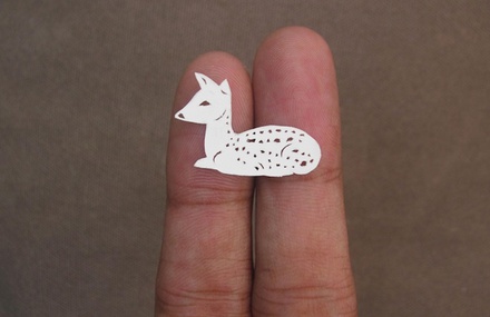 Miniature Papercut Artworks