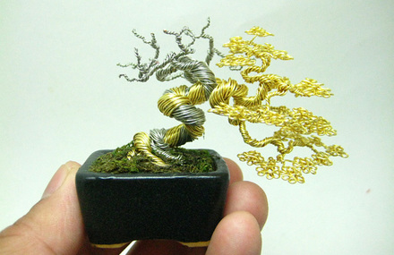 Miniature Wire Bonsai Trees