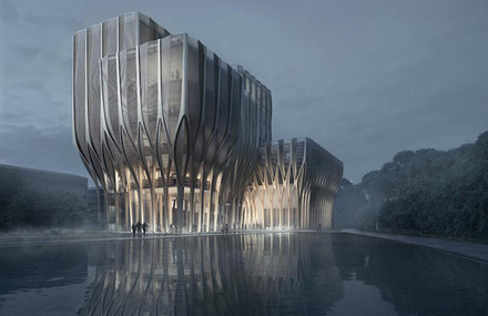 Sleuk Rith Institute by Zaha Hadid