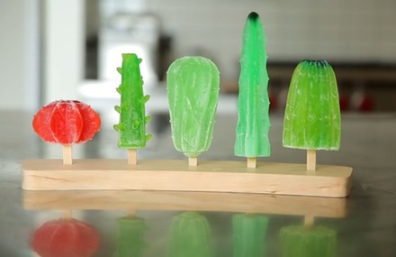Cactus And Virus Popsicles