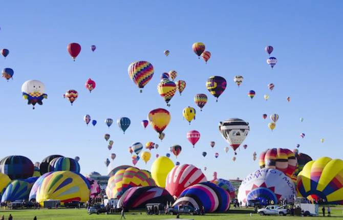 Hot Air Balloon Timelapse in Albuquerque