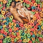 Classical Paintings Covered with Colorful Elements-29