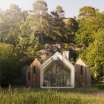 Cluster of Wooden Cabins by Reiulf Ramstad