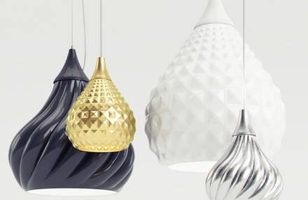 Patterned Lamps by Enrico Zanolla
