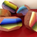 Gradient Painted Piece of Wood-8