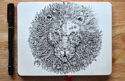 Hyperdetailed Drawings by Kerby Rosanes