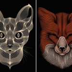 Hypnotic Digital Lines Portraits-0