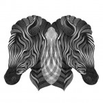 Hypnotic Digital Lines Portraits-2