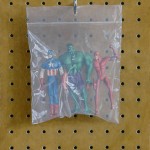 Paintings of Super Heroes in Plastic Pocket -3